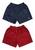 Kit 2 Shorts Moda Praia Masculino Bermudas Tactel Plus Size Azul, Vermelho