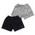 Kit 2 Shorts Moda Praia Plus Size Masculino Tactel G1 G2 G3 Cinza, Verd preto, Ros hy 1