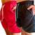 Kit 2 Shorts Praia Mauricinho Bermuda Tactel Masculina Adulto Esportiva Leve Vermelho, Preto