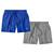 Kit 2 Shorts Resina Bermuda Tactel Masculino Liso Lisa Básico Mauricinho 2 Bolsos Azul, Cinza