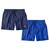 Kit 2 Shorts Resina Bermuda Tactel Masculino Liso Lisa Básico Mauricinho 2 Bolsos Azul