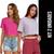 KIT 2 T-shirt Blusinha CROPPED LISO Fitness Camiseta Feminina Corrida Academia 875 Colorido