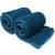 Kit 2 Tapete de Banheiro Microfibra Antiderrapante Home Corttex Dallas 40 x 60 Bolinha Macarrão Azul Turquesa