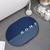 Kit 2 Tapetes Banheiro Ultra Absorvente Antiderrapante Azul - Home 