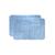 Kit 2 Tapetes de Banheiro Antiderrapante Emborrachado Macio Super Soft 60x40cm  Azul