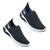 Kit 2 Tênis Esportivo Slip On Masculino Academia Fitness Branco, Preto