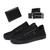 Kit 2 Tênis Masculino Casual Slim + Cinto + Carteira Social Preto