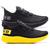 Kit 2 - Tênis masculino Conforto Leve Esporte Academia Amarelo x preto preto