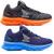 KIT 2 Tenis masculino oldsen Shelby Unissex 34-43 Laranja, Azul