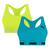 Kit 2 Tops Puma Nadador Sem Costura Feminino Azul, Verde