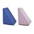 Kit 2 Travesseiros Almofada Triangular Espuma Encosto Adulto Apoio Costas Repouso Leitura Anatômico Azul+Rosa