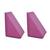 Kit 2 Travesseiros Almofada Triangular Espuma Encosto Adulto Apoio Costas Repouso Leitura Anatômico Pink