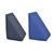 Kit 2 Travesseiros Almofada Triangular Espuma Encosto Adulto Apoio Costas Repouso Leitura Anatômico Preto+Azul