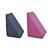 Kit 2 Travesseiros Almofada Triangular Espuma Encosto Adulto Apoio Costas Repouso Leitura Anatômico Preto+Pink