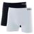 Kit 2 Un. Cueca Boxer Mash Microfibra Sem Costura 711.02 Preto, Branco