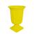 KIT 2 Vaso 19cm Grego de Plástico - Decoracao de Festa Amarelo
