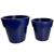 Kit 2 Vasos de Polietileno para Planta Interna e de Jardim Azul
