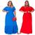 Kit 2 vestido Ciganinha PLus Size Tamanho Grande 48 ao 52 Azul, Vermelho