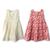 Kit 2 Vestidos Infantil Estampado Laço Nas Costas Mini Diva Rosa pink, Cruneon