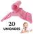 Kit 20 Cabide Para Bebê Infantil Coloridos Menina Menino Plástico Acrílico Resistente Rosa