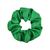 Kit 20 Xuxinha de Cetim Scrunchies Laço de Cabelo Anti Frizz Verde Bandeira