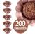 Kit 200 Forminhas de Brigadeiro Luxo Camélia Para Doces Finos Decoração Festa Rose Gold