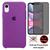 Kit 2em1 Capa + Película Para iPhone XR - Case Silicone Aveludada + Película Privacidade 3D 5D Violeta