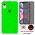 Kit 2em1 Capa + Película Para iPhone XR - Case Silicone Aveludada + Película Privacidade 3D 5D Verde-neon