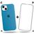 Kit 2em1 Compatível Com iPhone 14 - Capa Capinha Case + Película De Vidro 3D Full Cover Azul-caribe