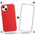 Kit 2em1  Compatível Com iPhone 14 Plus - Capa Capinha Case + Película De Vidro 3D Full Cover Vermelho