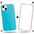 Kit 2em1  Compatível Com iPhone 14 Plus - Capa Capinha Case + Película De Vidro 3D Full Cover Azul-piscina