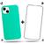 Kit 2em1  Compatível Com iPhone 14 Plus - Capa Capinha Case + Película De Vidro 3D Full Cover Verde-menta