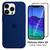 Kit 2em1 Compatível Com iPhone 14 Pro Max - Capa Capinha Case + Película De Vidro 3D Full Cover Azul