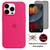 Kit 2em1 Compatível Com iPhone 14 Pro Max - Capa Case Aveludada + Película 3D Full Cover Anti-Espião Rosa-pink