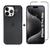 Kit 2em1 Linha Premium Para iPhone 15 Pro Max - Capa Case Aveludada + Pelicula Vidro 3D Full Cover Preto