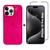 Kit 2em1 Linha Premium Para iPhone 15 Pro Max - Capa Case Aveludada + Pelicula Vidro 3D Full Cover Rosa-pink