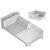 Kit 2pcs Organizador de Pia Bancada Cozinha e Escorredor Louças Ou Branco