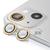 Kit 2X Película de Proteção Lente Câmera Para iPhone 15 / 15 Plus - Charme e Proteção Dourado