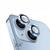 Kit 2X Película de Proteção Lente Câmera Para iPhone 15 / 15 Plus - Charme e Proteção Azul-claro