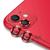Kit 2X Película Lente Câmera Para iPhone 11 Normal - Mais Proteção e Charme Para Seu iPhone Vermelho
