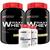 Kit 2x Waxy Whey 900g + 2x Creatina Monohidratada 100% Pura 300g - Bodybuilders Cappuccino