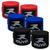 Kit 3 Bandagem Elástica Muvin 5 metros - Alça Polegar Proteção Mãos e Punhos - Luta - Boxe Muay Thai MMA Artes Marciais Preto, Azul, Vermelho