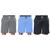 Kit 3 Bermudas Elite Comfort Masculina Cinza, Preto