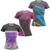 Kit 3 Blusa Fitness Feminina Roupa de academia Caminhada Treino Musculação Funcional Sky, Flamber, Ray