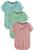 Kit 3 Blusas Blusinhas Feminina Tapa Bumbum Mullet Gola V Rosa, Verde, Tammy