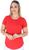 Kit 3 Blusas Femininas Fitness T shirt Comprida Max Long Sobre Legging Tapa Bumbum Viscolycra manga curta fitness 3 vermelho