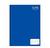 Kit 3 cadernos brochura escolar alta resistencia 80 folhas azul