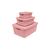 Kit 3 Caixa Organizador Armário Banheiro Multiuso Quarto Infantil Rosa