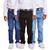 Kit 3 Calça Infantil Skinny Menino Preto jeans escuro jeans medio