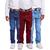 Kit 3 Calça Infantil Skinny Menino Vinho jeans escuro jeans medio